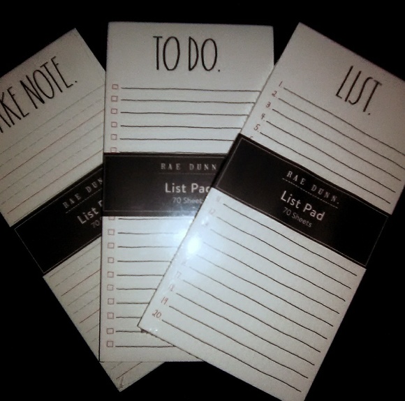 Rae Dunn List Pad Set - Picture 1 of 1